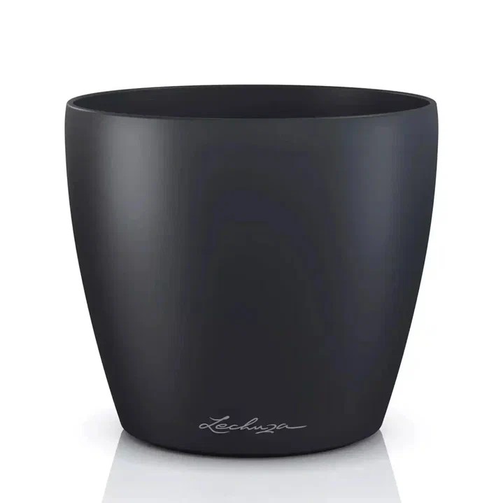 Кашпо Классико Колор Деко 14 1,1л антрацит, пластик арт.16680 по цене 
