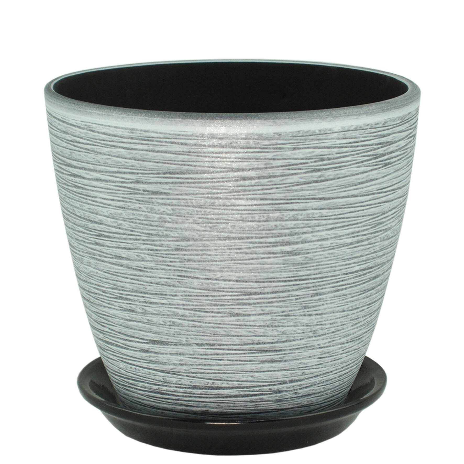 Горшок бутон Лофт 18х18см 3.8л керамика, серый по цене 