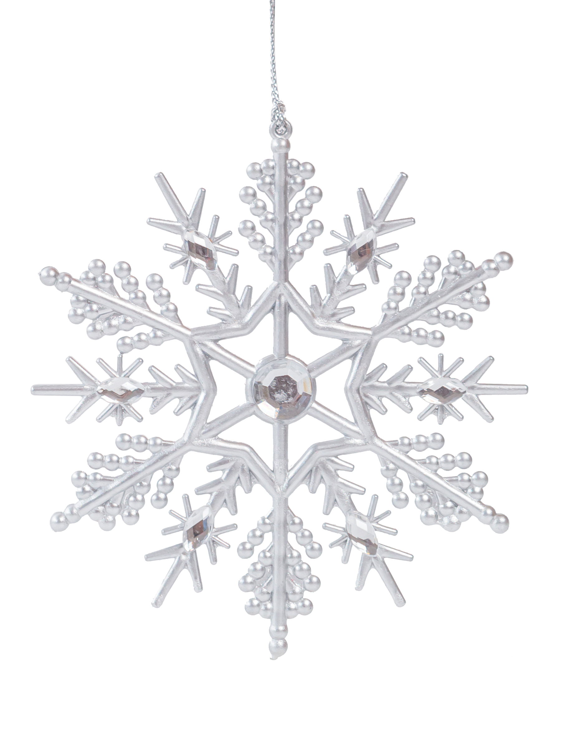 Украшение новогоднее Снежинка 10,5x9,5x0,3см арт.94421 по цене 