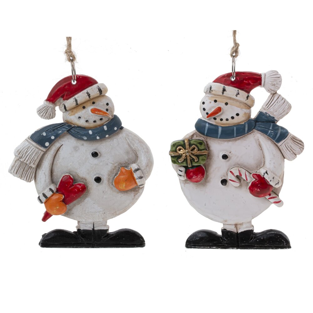 Изделие декоративное подвесное Снеговик7,5х0,5х9см 2в. арт.809150 по цене 