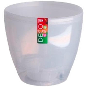 Горшок ДЕКО ТВИН 5,8л, цвет Прозрачный по цене 
