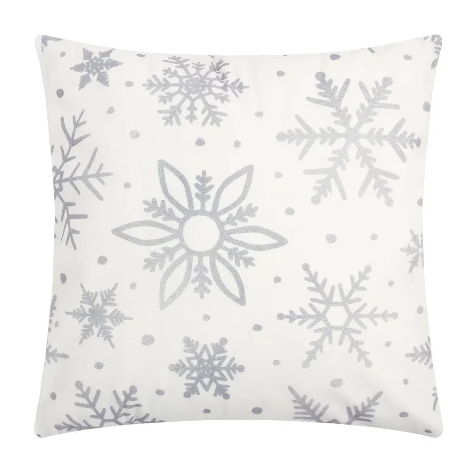 Чехол на подушку Этель Снежинки 40х40см арт.7403572 по цене 