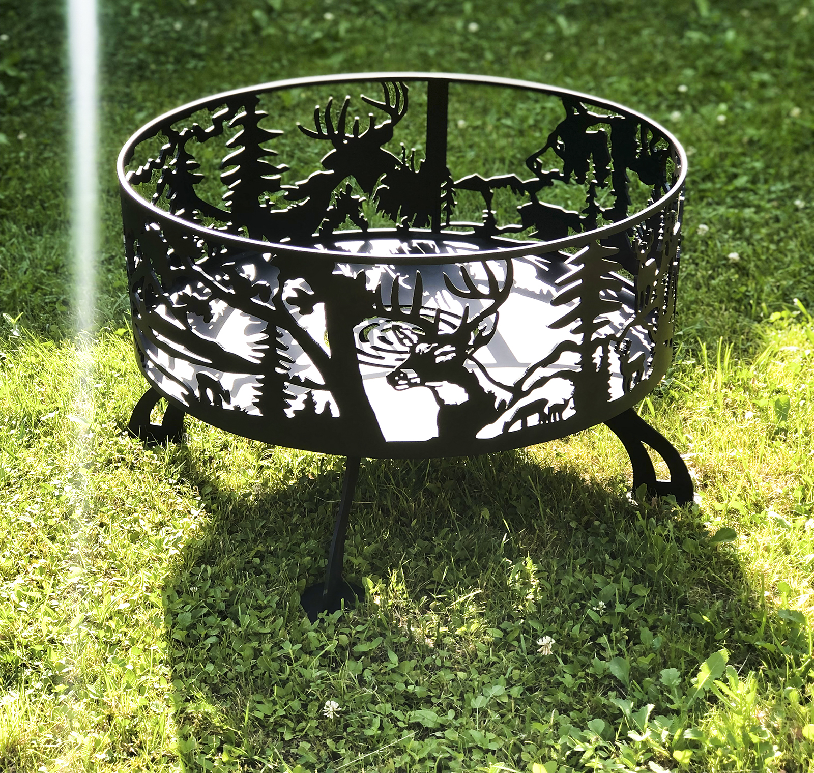 Очаг Лес сталь 60х60х16см по цене 