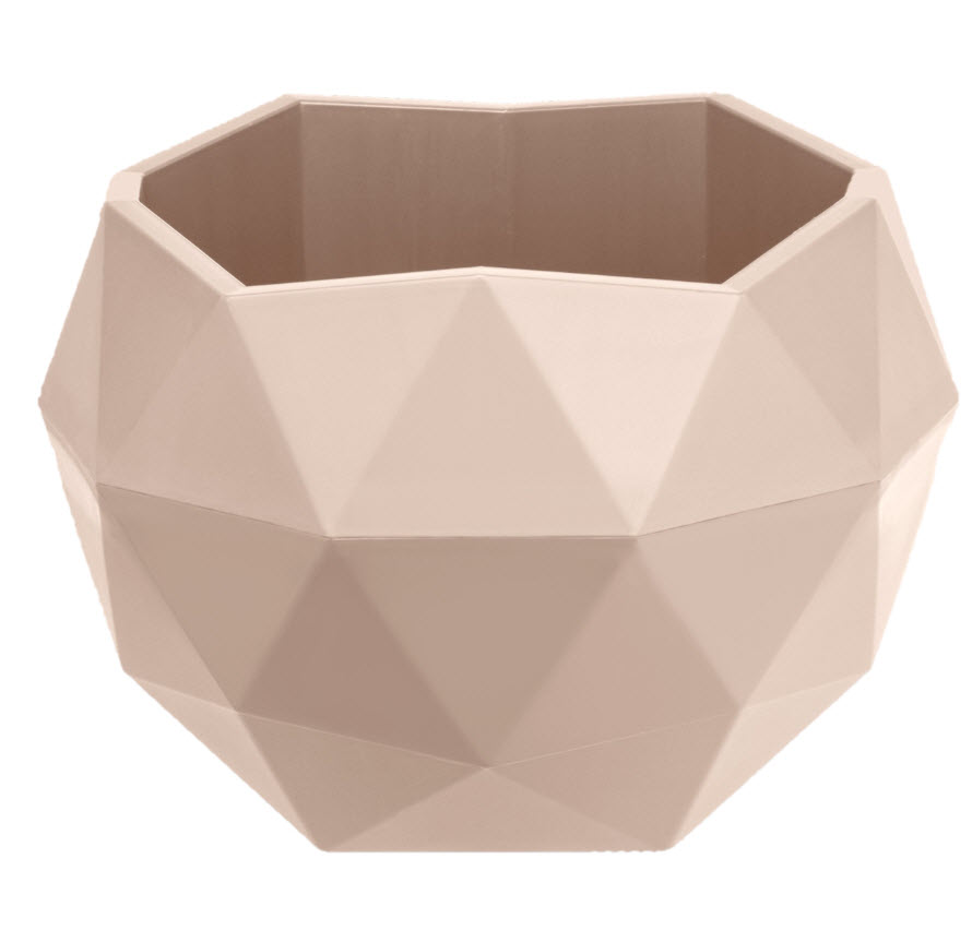 Кашпо Топаз 0,17л пудровый, пластик арт.КШ-1381 по цене 