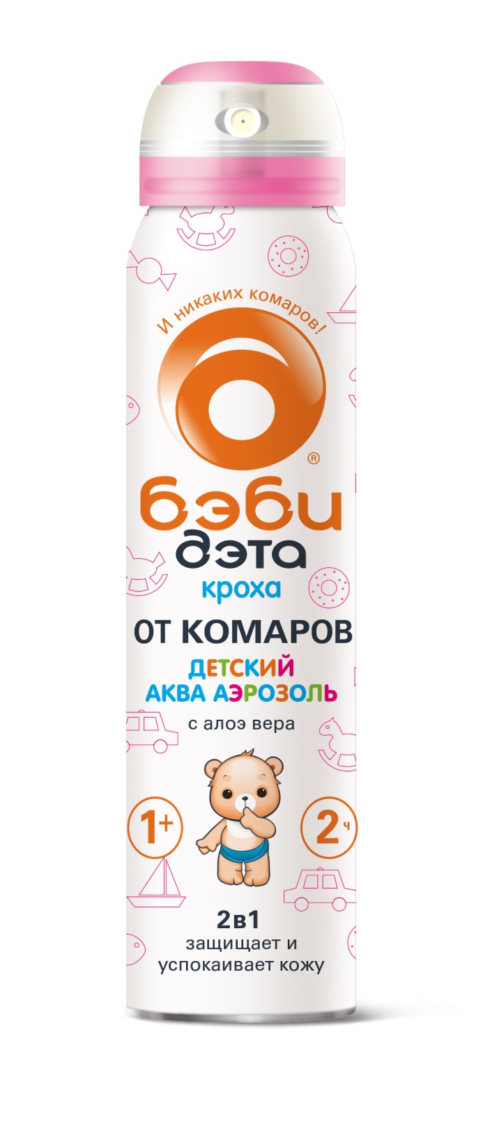 Аэрозоль от комаров Дета-Бэби 2в1 100мл по цене 
