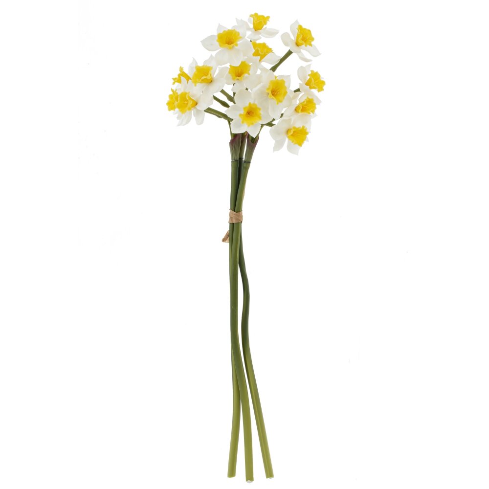 Цветок искусственный Нарциссы букет из 3шт.в ассортименте 13х10х52см арт.795196 по цене 