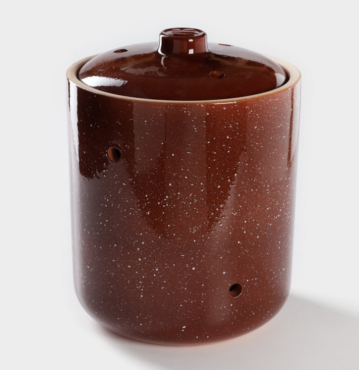 Банка для хранения овощей Мрамор 4,5л глина арт.10128776 по цене 