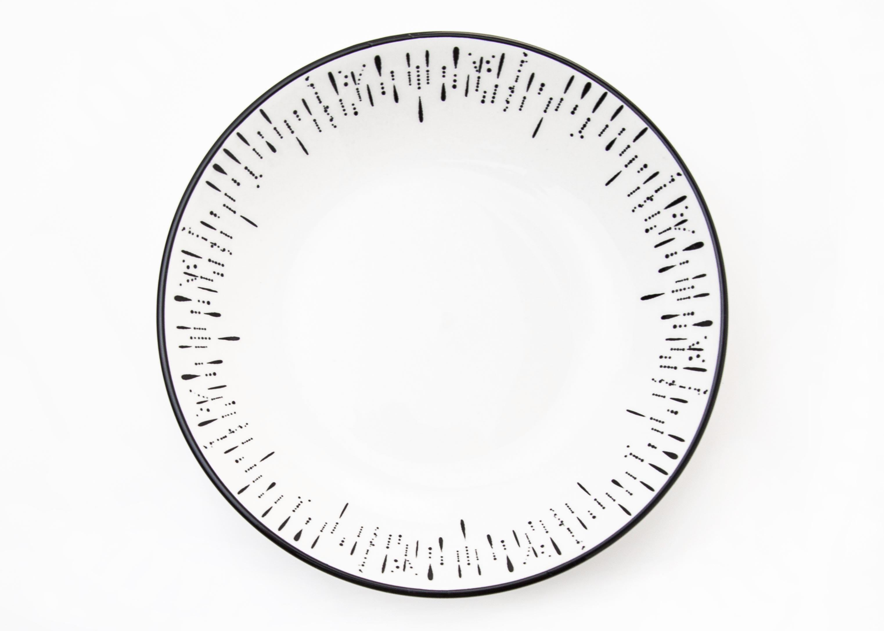 Тарелка глубокая 20см 790мл Мила Шейни, керамика арт.253-27020 по цене 