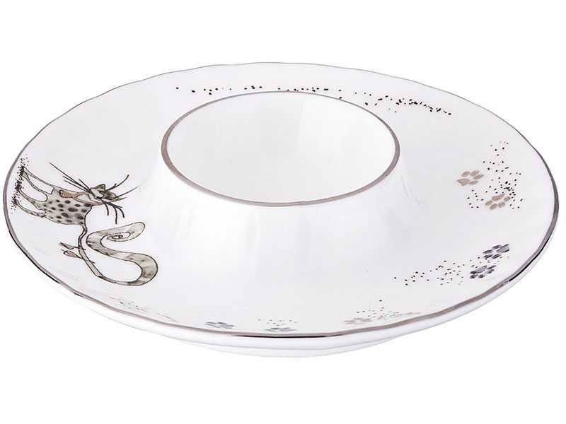 Подставка под яйцо Лефард Котики 11,5x3см, фарфор арт.264-861 по цене 