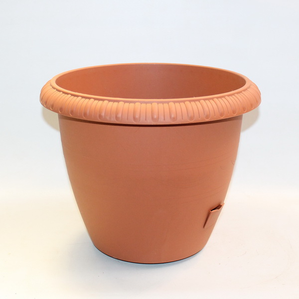 Горшок Жардин пластиковый 35х35х29см 13л, терракот по цене 