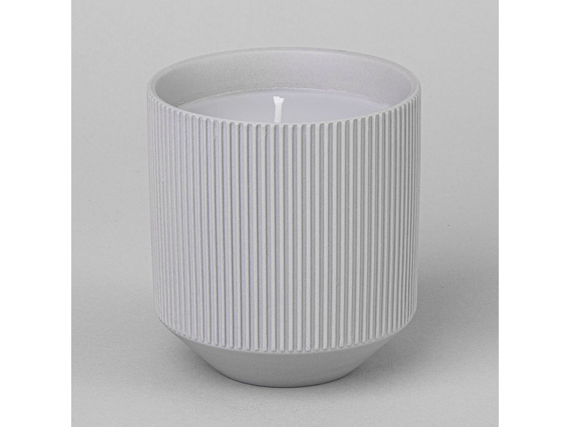 Свеча ароматическая 9х9х9,8см, серый матовый арт.374-163 по цене 