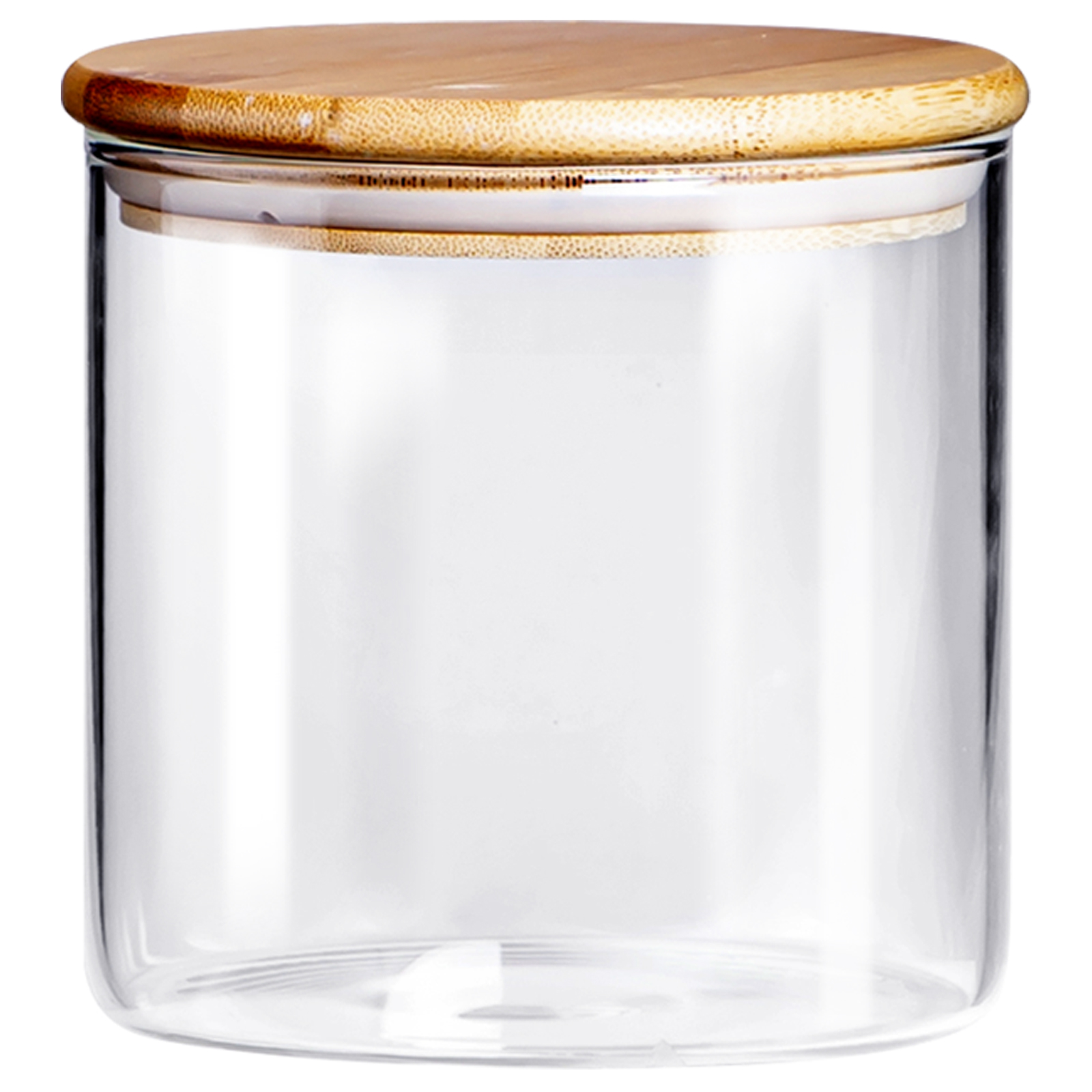 Банка круг 1000мл TM Аппетит, стекло+бамбук арт.BM2012-1R по цене 