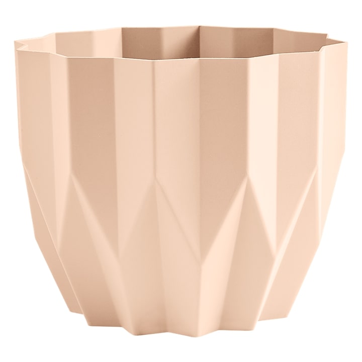 Кашпо Геометрия 0,8л Пудровый пластик арт.КШ-4115 по цене 