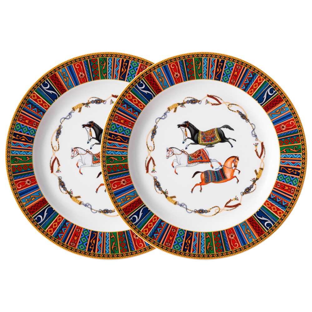 Набор тарелок обеденных Лефард Пассаж 2шт 25см, фарфор арт.760-859 по цене 