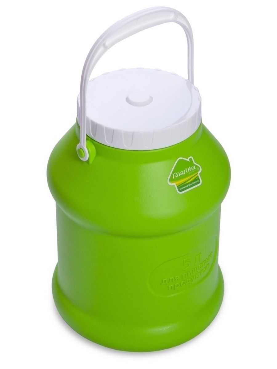 Бидон Просперо пластик зеленый 5л по цене 