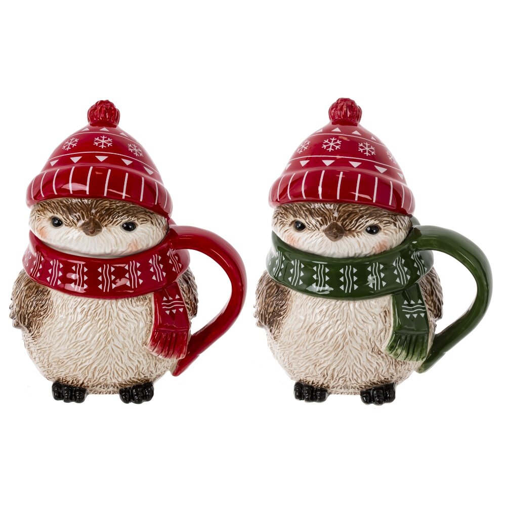 Кружка Сова 500мл 14х11х17см 2в., керамика арт.821722 по цене 