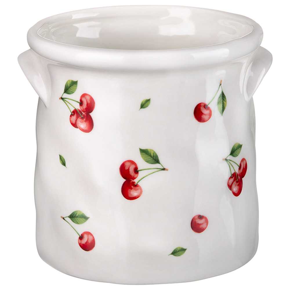 Подставка для столовых приборов Лефард Вишня 13x13см, керамика арт.358-2356 по цене 