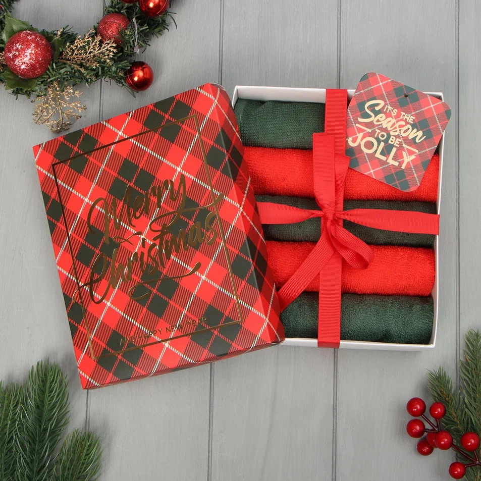 Набор махровых полотенец Этель 30х30см 5шт, хлопок арт.9919449 по цене 