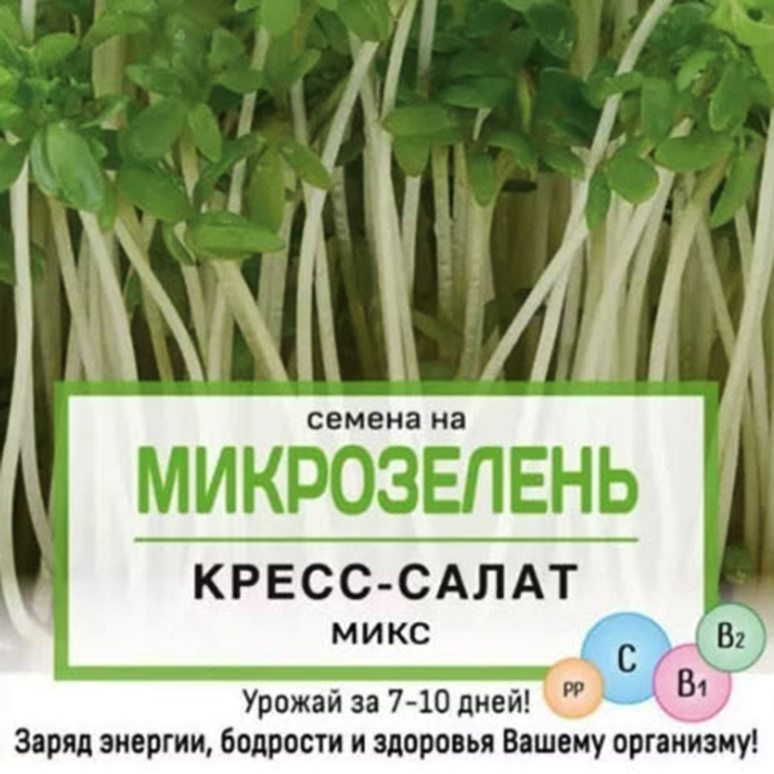 кресс-салат микрозелень кресс-салат микрозелень