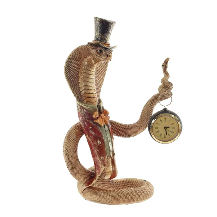 Фигурка декоративная с часами Змея