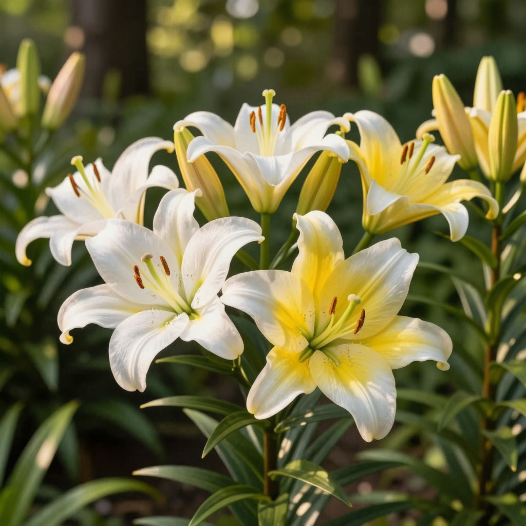 лилии желтые