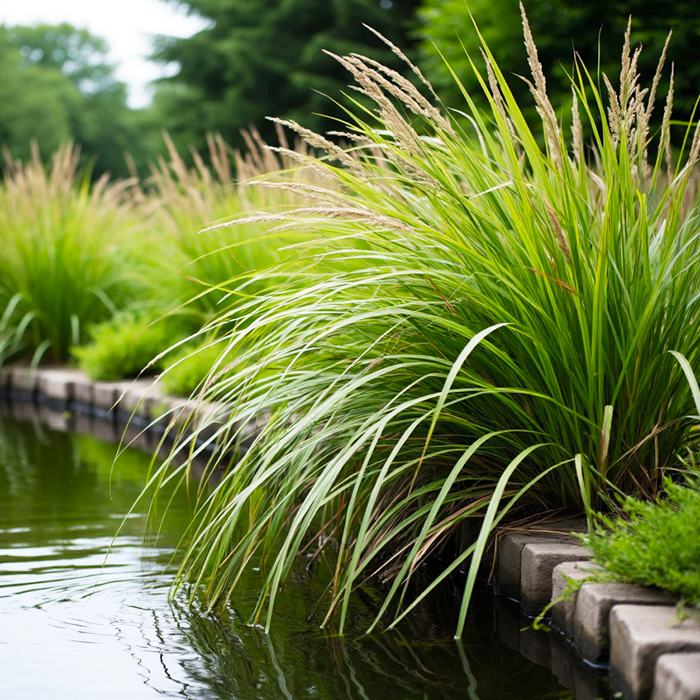 осока на пруду