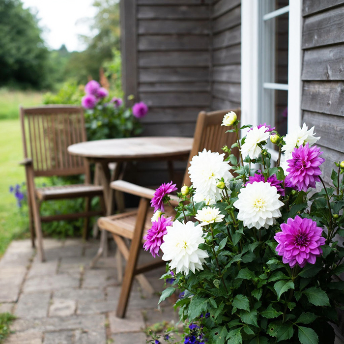 георгины на даче георгины на даче