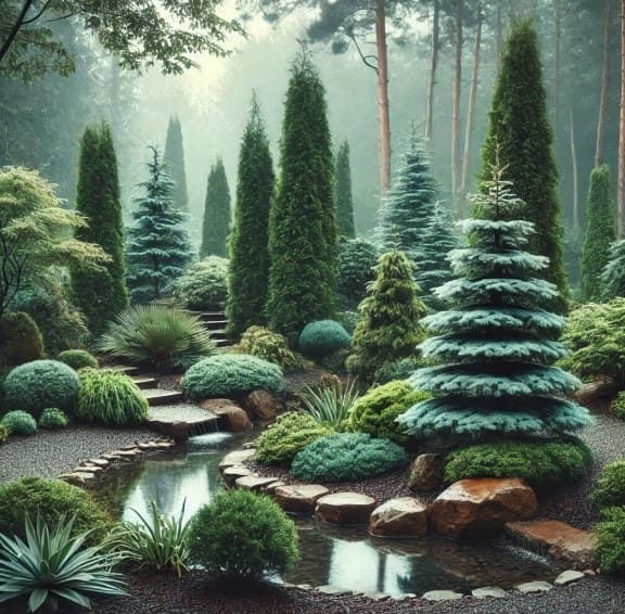 хвойные растения в ландшафтном дизайне