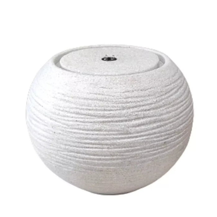 Фонтан Чаша-шар волнистая серый гранит