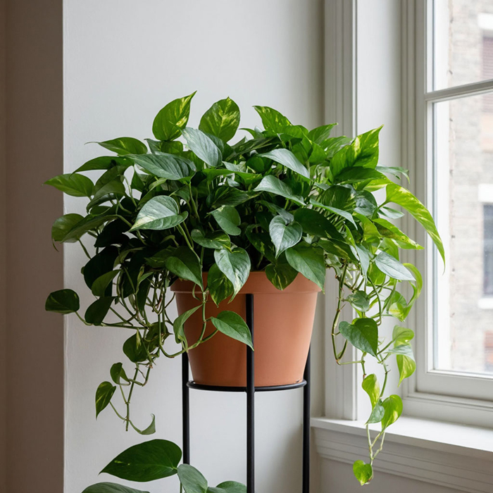 эпипремнум в кашпо на подставке