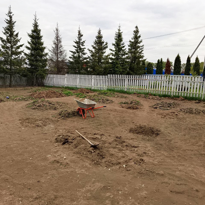 подготовка участка перед укладкой газона