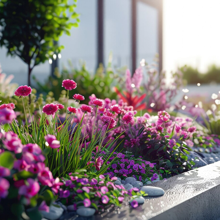 цветы в ландшафте