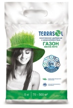 Удобрение сухое Террасол минеральное для Газона весна-лето с микроэлементами 5 кг по цене 