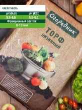 Торф низинный Огородник 9л по цене 