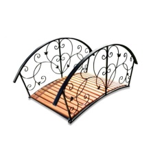 Мостик декоративный с подсветкой, металл дерево черный 167х86х85см арт.860-30R по цене 