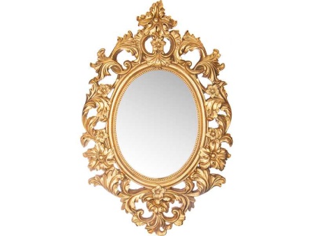 Зеркало настенное Лефард рококо полистоун 46х3,5х72см