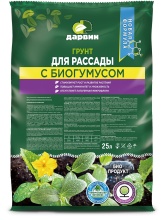 Грунт для рассады с биогумусом Дарвин 25 л по цене 