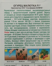 Семена Огурец пчёлоопыляемый Малютка F1 10 шт Аэлита 