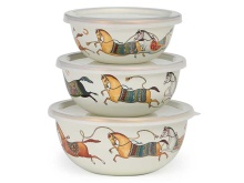 Набор мисок Лефард эмаль Пассаж 6пр 0,6/0,9/1,3л арт.950-655 по цене 