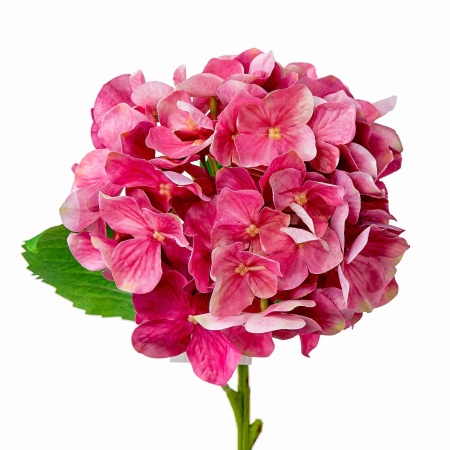 Цветок искусственный Гортензия розовый 48см арт.JT201914