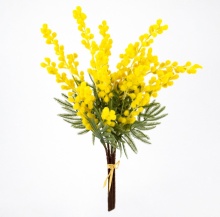 Цветок искусственный Букет мимозы 40см, желтый по цене 
