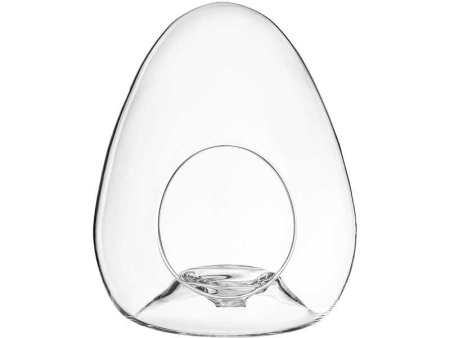 Ваза Яйцо стекло прозрачный 17х23см арт.337-095