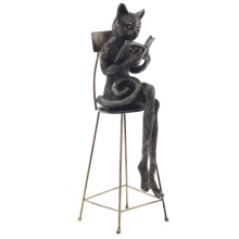 Фигурка декоративная Кошка 8,5х9,5х28,5см арт.817736 по цене 