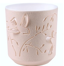 Кашпо Колибри 2,5л Пудра-Белый арт.КШ-4654 по цене 