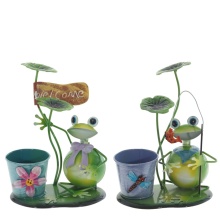 Кашпо Лягушка на лилии 19х12х24см 2вида по цене 