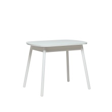 Стол обеденый Лесет Мидел раздвижной мини, белый 74х94(120)х64см по цене 