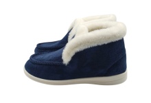 Тапочки домашние  женские (бабуш) "АМОРА" р.42 цвет синий по цене 