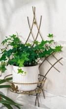 Подставка для цветов настенная Клетка на 2 цветка, металл арт.15-829W по цене 