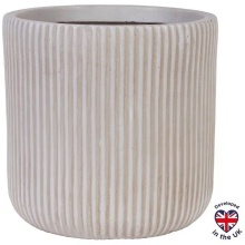 Кашпо Урбан круглое 10л 25,5х25см антрацит, файберстоун арт.RVS-RND-25-BLW по цене 