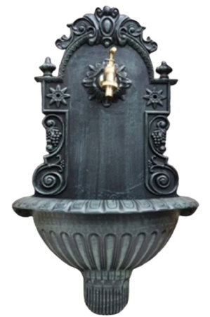 Колонка садовая для воды из алюминия серый 37х19х61см арт.GLQ 288 (Grey)